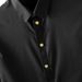 Men's Rose Gold & Bronze Embellished Short Sleeve Casual Shirt Fashionable Printed Polyester Shirt For Summer White Black_viptrois.com