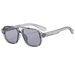 Men's Sunglasses New Retro Double Beam Sunglasses Fashionable Square Anti Ultraviolet Sunglasses Business Trend Glasses Driving Mirror_viptrois.com