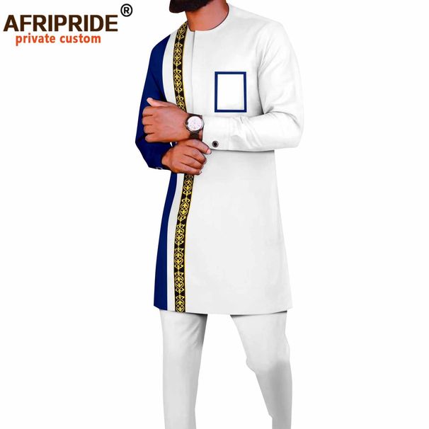 Men's clothing Solid color cotton men's casual jacket + pants_viptrois.com