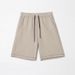 Men's Clothing Summer Light Luxury Double Sided Twill Knitted Sports Five Point Casual Sweatpants Drawstring Loose Shorts_viptrois.com