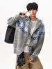 American Fair Isle Hooded Sweater For Men And Women Winter Retro Horn Button Knitted Cardigan Trendy Brand Ethnic Style_viptrois.com