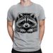 Funny Raccoon Street Cat Robber Animal Hippie Panda Hipster Mens T-Shirt Mens Womens Tees Tops #NED_viptrois.com