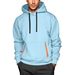 Men’s Statement Hoodie – Avant-Garde Ribbon-Trimmed Pullover With V-Neck & Drop-Shoulder Silhouette (S-XXXL, 10 Bold Colors)_viptrois.com