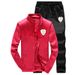 Men's Casual Sportswear Set 2-Piece Pullover Hoodie & Jogger Pants Lightweight Comfortable Running Outfit For Youth_viptrois.com