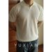 Men's Clothing Knitted Sweater Ice Silk Short Sleeved Men's Slim Business Polo Shirt V Neck Trendy T Shirt_viptrois.com