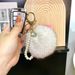 Bag Charms Car Keychain Pendant Fox Fur Ball Plush Bag Pendant Cute Fashion Schoolbag Doll Internet Celebrity Accessories_viptrois.com