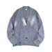 2025 Autumn New Cardigan American Casual Lazy Style V-Neck Knitted Sweater Men's Solid Color Jacket Trendy_viptrois.com