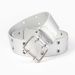 Punk Grommet Belt With Double Roller Buckle - Edgy Adjustable Waistband For Streetwear & Y2K Looks_viptrois.com