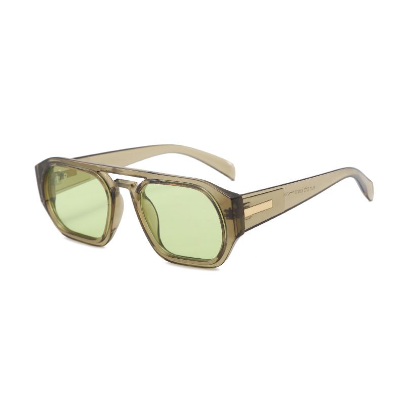 2025 Summer New Double Beam Sunglasses Personalized Korean Edition Fashion Retro Anti UV Concave Design, Designer Sunglasses_viptrois.com