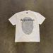 250g Heavyweight Cotton American Style Oversized T-Shirt Short Sleeved Loose Fit Fingerprint Print for Couples Men Women White Black_viptrois.com