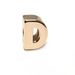 Electroplated Rose Gold Three-dimensional Alphabet Jewelry Accessories Alphabet Shoe Flower Bracelet Handmade DIY Shoe Buckle_viptrois.com