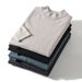 Men's Clothing Classic Slim-Fit Men's Knit Sweater - Soft Semi-Turtleneck Pullover, Solid Color Minimalist Design ( M-3XL)_viptrois.com