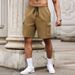 Shorts Men's Summer Trendy American Overalls Thin Loose Shorts Casual Straight Pants_viptrois.com