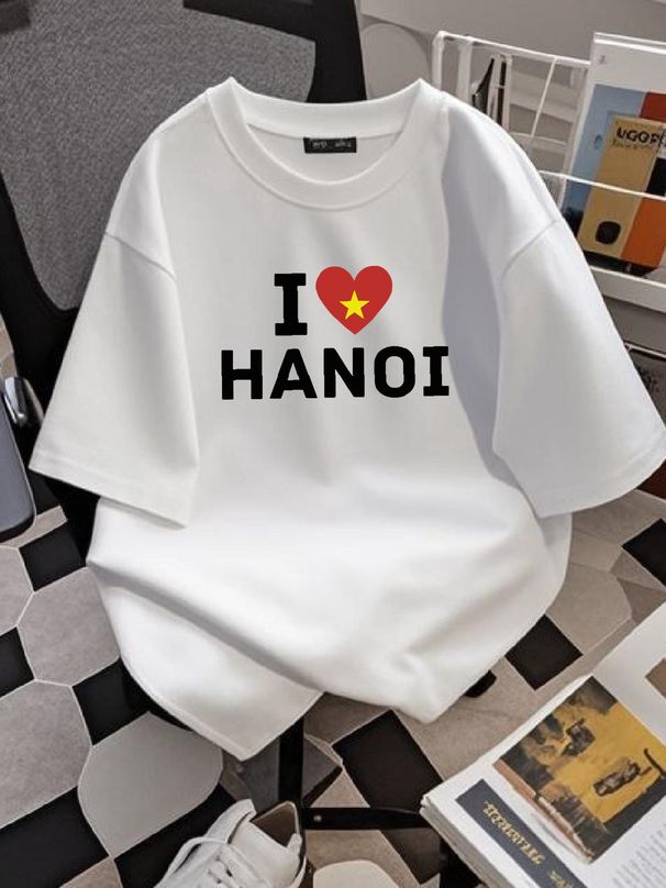 I Love Hanoi Shirt , I Heart Hanoi T-shirt All Sizes S-5XL Vietnam Lovers Tee Breathable Comfortable Stretched Graphic Stylish Fashion_viptrois.com