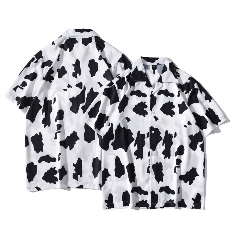 Men's Clothing Style Loose And Handsome Hawaiian Retro Summer Hong Kong Style Japanese Style Short Sleeved Shirt Men's Seaside Flower Shirt Trend_viptrois.com