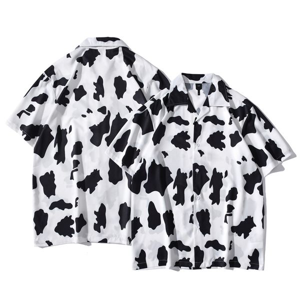 Men's Clothing Style Loose And Handsome Hawaiian Retro Summer Hong Kong Style Japanese Style Short Sleeved Shirt Men's Seaside Flower Shirt Trend_viptrois.com