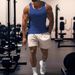 Men's Clothing Summer Men's Fitness Sports Training Vest Solid Color Men's Thin Vest Men's_viptrois.com