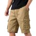 Men's Multi-Pocket Cargo Shorts With Straight Leg, Loose Fit For Casual & Outdoor Activities | Summer Short Pants In Camo, Khaki, Navy, Black & More_viptrois.com