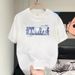 Trendy Brand Short Sleeved T-shirt For Men In Summer, Made Of Pure Cotton With Teddy Bear Print, Large Size Front_viptrois.com