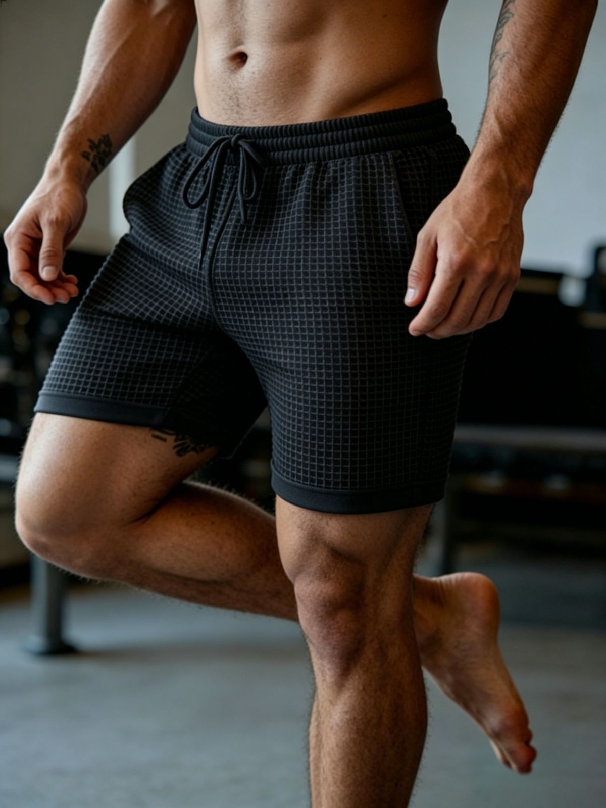Men's Stretch Sports Fitness Shorts Casual Comfortable Daily Wear Size Style_viptrois.com