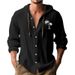 Men's Clothing Spring And Autumn New Long Sleeved T Shirt High Quality Cotton And Linen Casual Men's Hooded Cardigan Loose Fashion Hoodie White_viptrois.com