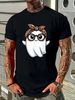 Halloween Ghost Glasses Boo Spooky Season Women Toddler Girl T-Shirt Women Unisex T-Shirt For Women Casual Casual Top For Everyday Wear Breathable Streetwear Print Round Neck Short Sleeve Graphic Versatile Comfortable Designer Clothes Slightly_viptrois.com
