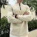 Men's Thermal Fleece Zip-Up Jacket – Lightweight Winter Training Top (Moisture-Wicking, Wind-Resistant, Gym & Outdoor Essential)_viptrois.com