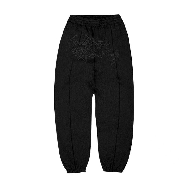 New Pants Direct Sales Sweatpants Wholesale Printed Flower Ankle Sports Pants Comfortable Versatile Leisure Youth Trend_viptrois.com