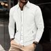 2024 Outerwear Spring And Autumn Youth Waffle Zippered Pocket Flip Collar Slim Fit Cardigan Men's Jacket Outer_viptrois.com