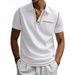 Men Shirts Short Sleeve Shirt T Shirt Casual Turn Down Collar Buttons Spliced Loose Fit Pockets Pullover Sports Summer 2025_viptrois.com