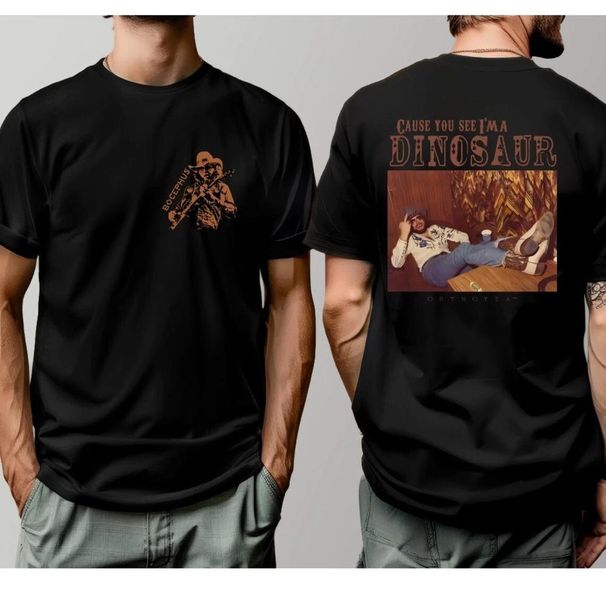 Black Dinosaur Hank Williams Bocephus Unisex Shirt_viptrois.com