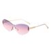 Metal Single Beam Large Frame Polygonal Sunglasses For Women Retro Simple European And American Ins Street Shooting Beach Sunshade Sunglasses Trend_viptrois.com