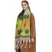 Unisex Thickened bib jacquard coarse fringe gradient polka dot scarf_viptrois.com