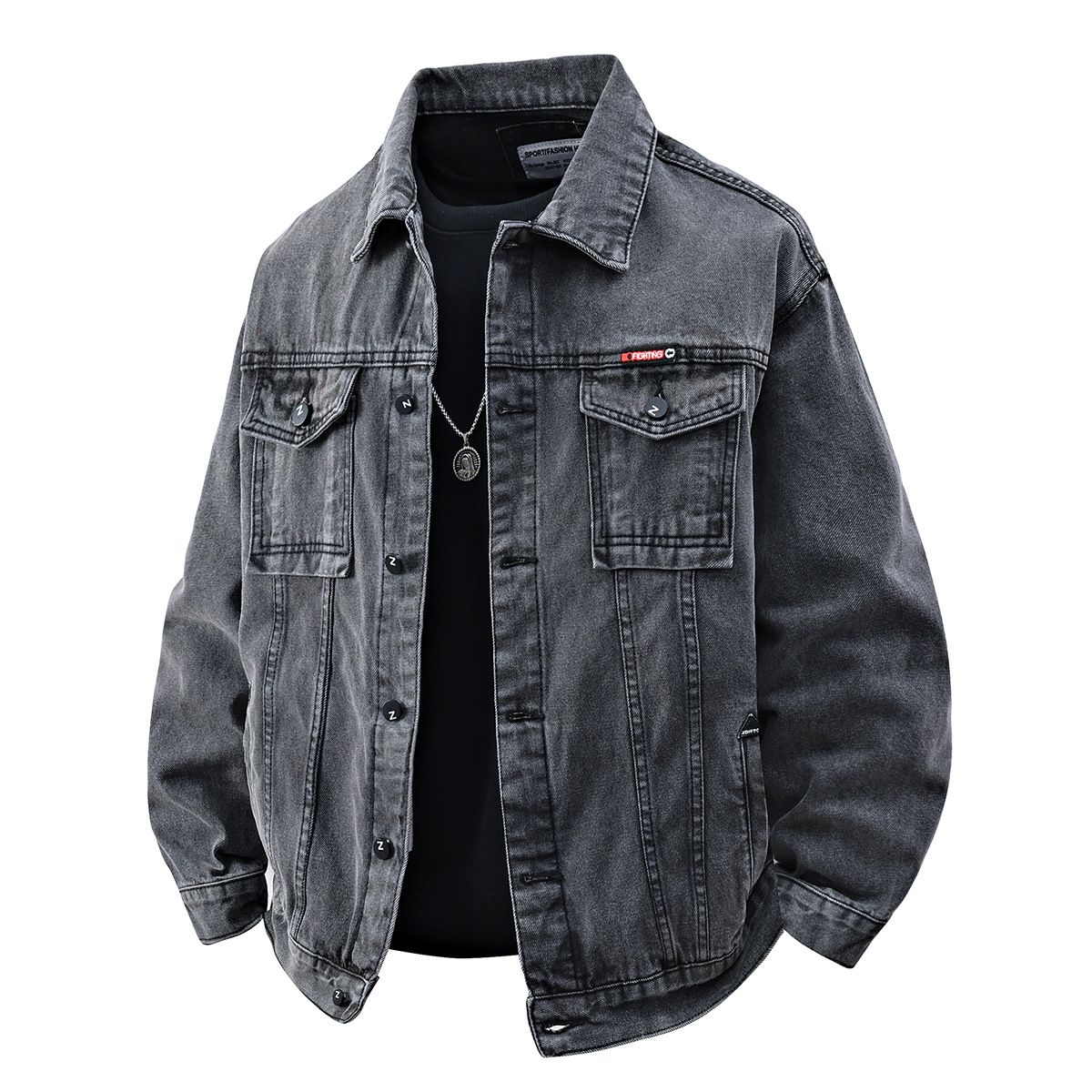 Men's Clothing Spring And Autumn Japanese Workwear Denim Jacket Men's Casual Slim Long Sleeved Top Hot Style Large Size New Retro Jacket Men_viptrois.com