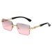 Square Frameless Sunglasses – European & American Trend With Leopard Print & Cut-Edge PC Lenses_viptrois.com