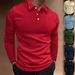 Men's Slim-Fit Performance Polo Shirt Moisture-Wicking Polyester, Wrinkle-Resistant, Long Sleeve For Gym & Casual Wear_viptrois.com