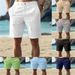Men's Summer Linen Fashion Beach Breathable Casual Shorts Straight Leg Comfortable Fit For Outdoor Activities_viptrois.com