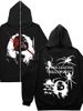 2023 High-End Casual Sports Set For Men Loose Fit Spring And Autumn Season Elegant Spider Print Hooded Sweatshirt_viptrois.com