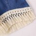 Mother & Kids Baby Girl Fashion Tassel Striped Sleeveless Top Tassel Denim Shorts Two Piece Set Cute_viptrois.com