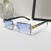 VOOTHOST New Sunglasses Colorful Fashion Men Women Driving Sun Glasses Rectangle Gradient Shades Outdoor UV400 Sun-Proof Eyewear F0290_viptrois.com