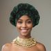 New Gold Thread Printed Elastic Flower Braid Exaggerated Ethnic Wide Brim Headdress Hat_viptrois.com