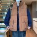 Men's Oversized Fleece Vest – Winter-Ready Cotton Blend (M-5XL, Thermal Lining, Slim Fit Under Jackets, Black/Beige/Army Green/Brown)_viptrois.com
