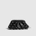Women's Bags New Pleated Dumpling Bag Rivet Clutch Dumpling Bag Chain Shoulder Messenger Bag Clip Children's Bag_viptrois.com