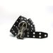 Men's Couple Fashion Korean Version Hollow Eyelet Versatile Casual Unisex Punk Style Pants Belt_viptrois.com