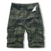 Men's Clothing Workwear Shorts Men Summer Trend Sports Men's Clothing Washed Cotton Plaid Multi Pocket Six Point Casual Pants_viptrois.com