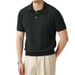 Men's Slim Fit Short Sleeve Polo Shirt - Breathable & Lightweight Knit T-Shirt For Summer - Business Casual & Everyday Wear_viptrois.com