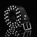 Men's Belts Gothic men's belt hip-hop dark metal punk bullet belt Gothic two-dimensional punk style belt_viptrois.com