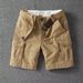 Men's Clothing Fashionable Military Green Cotton Work Shorts Summer Loose Multi Pocket Casual Shorts_viptrois.com