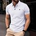 Men's Clothing Business Casual Short Sleeved Top_viptrois.com