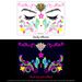Beauty Health 16 Fluorescent Face Stickers For Nightclub Masquerade Neon Fluorescent Face Stickers Waterproof Music Festival Luminous Tattoo Stickers_viptrois.com